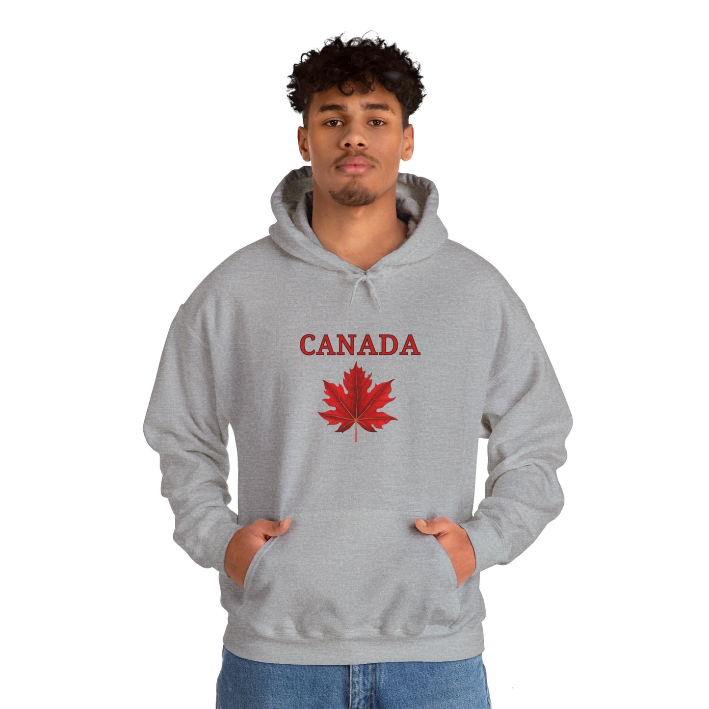 Canadian Red Maple Leaf - Unisex Heavy Blend Sweatshirt - Canadian Celebration Apparel