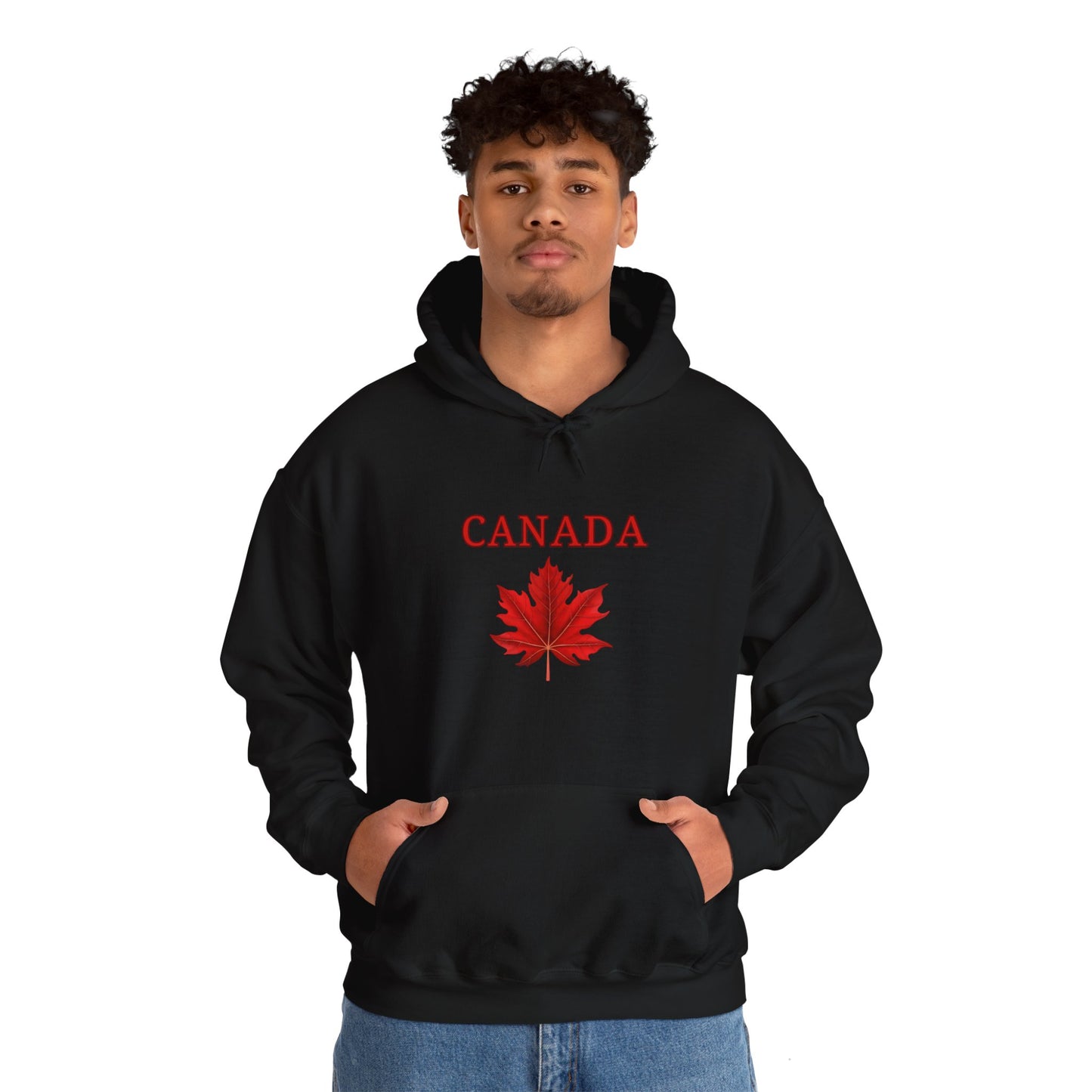 Canadian Red Maple Leaf - Unisex Heavy Blend Sweatshirt - Canadian Celebration Apparel