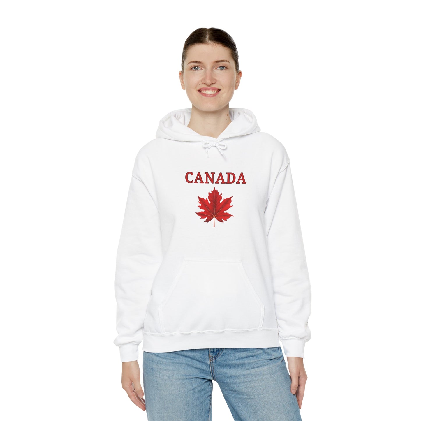 Canadian Red Maple Leaf - Unisex Heavy Blend Sweatshirt - Canadian Celebration Apparel