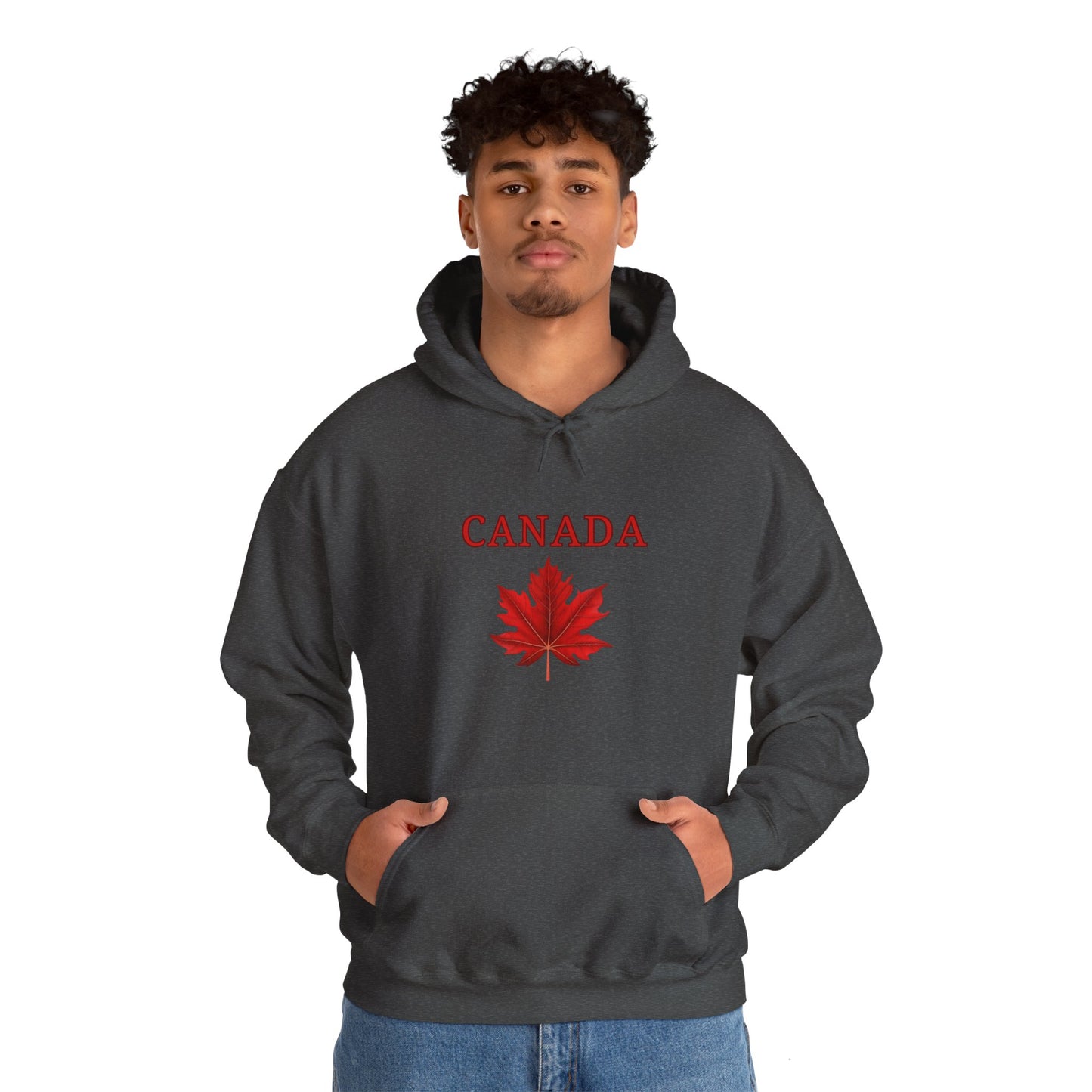 Canadian Red Maple Leaf - Unisex Heavy Blend Sweatshirt - Canadian Celebration Apparel