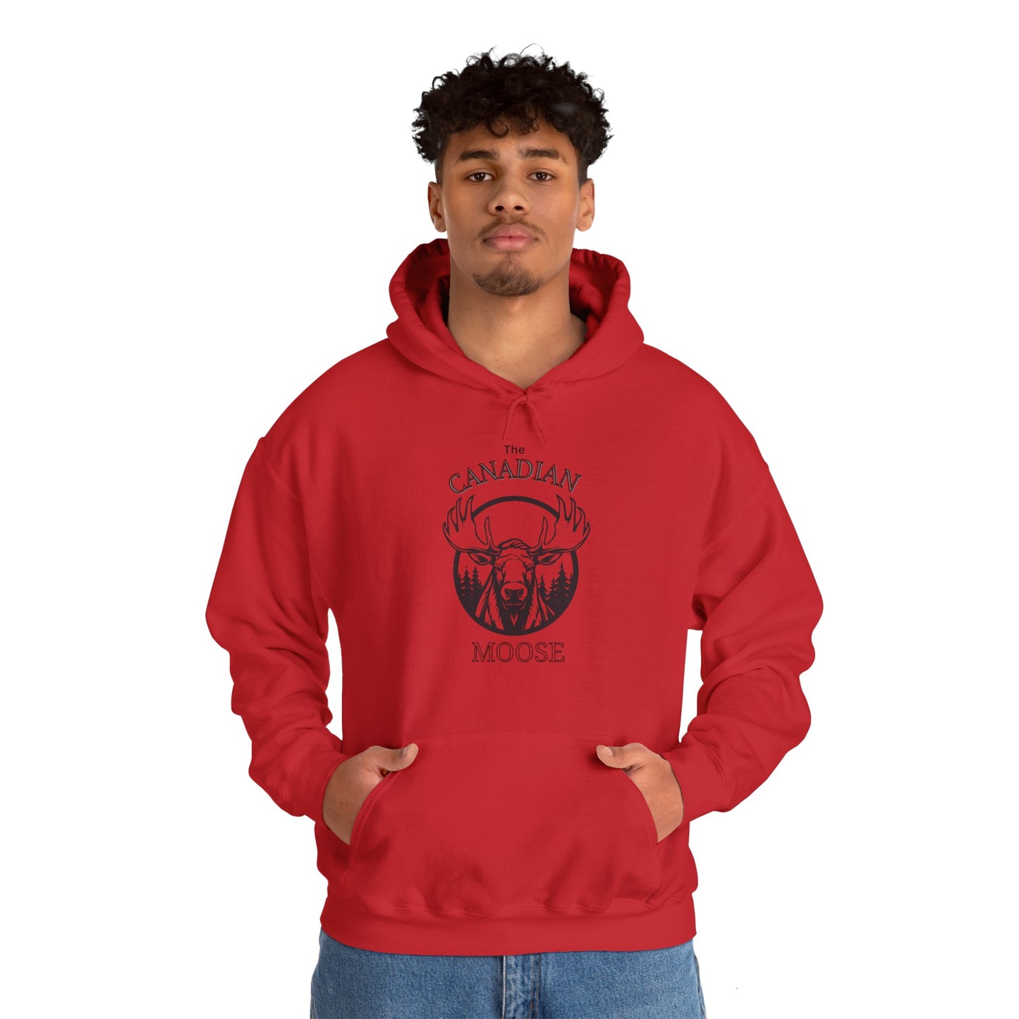Canadian Moose - Unisex Heavy Blend™ Hooded Sweatshirt - Cozy & Stylish Canadian -Inspired Apparel