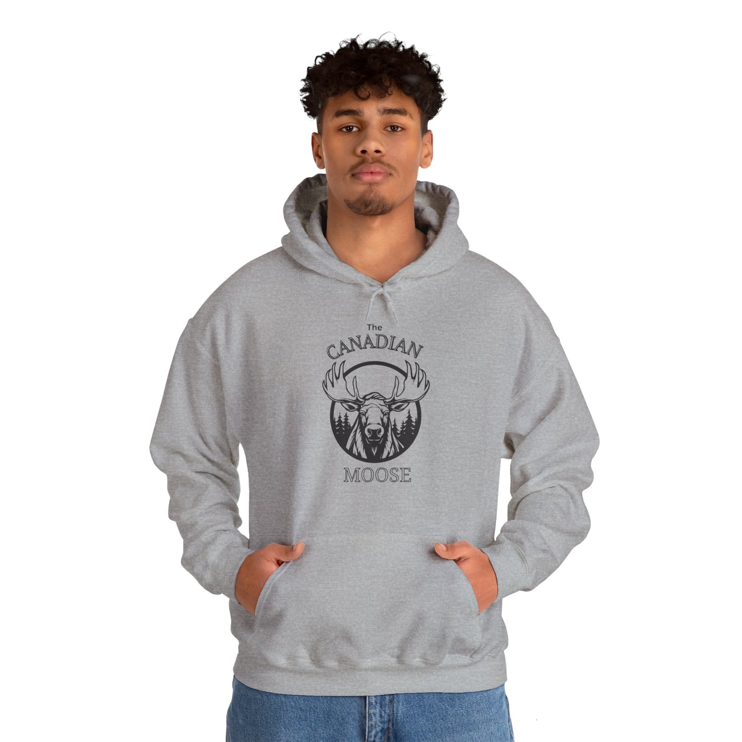 Canadian Moose - Unisex Heavy Blend™ Hooded Sweatshirt - Cozy & Stylish Canadian -Inspired Apparel
