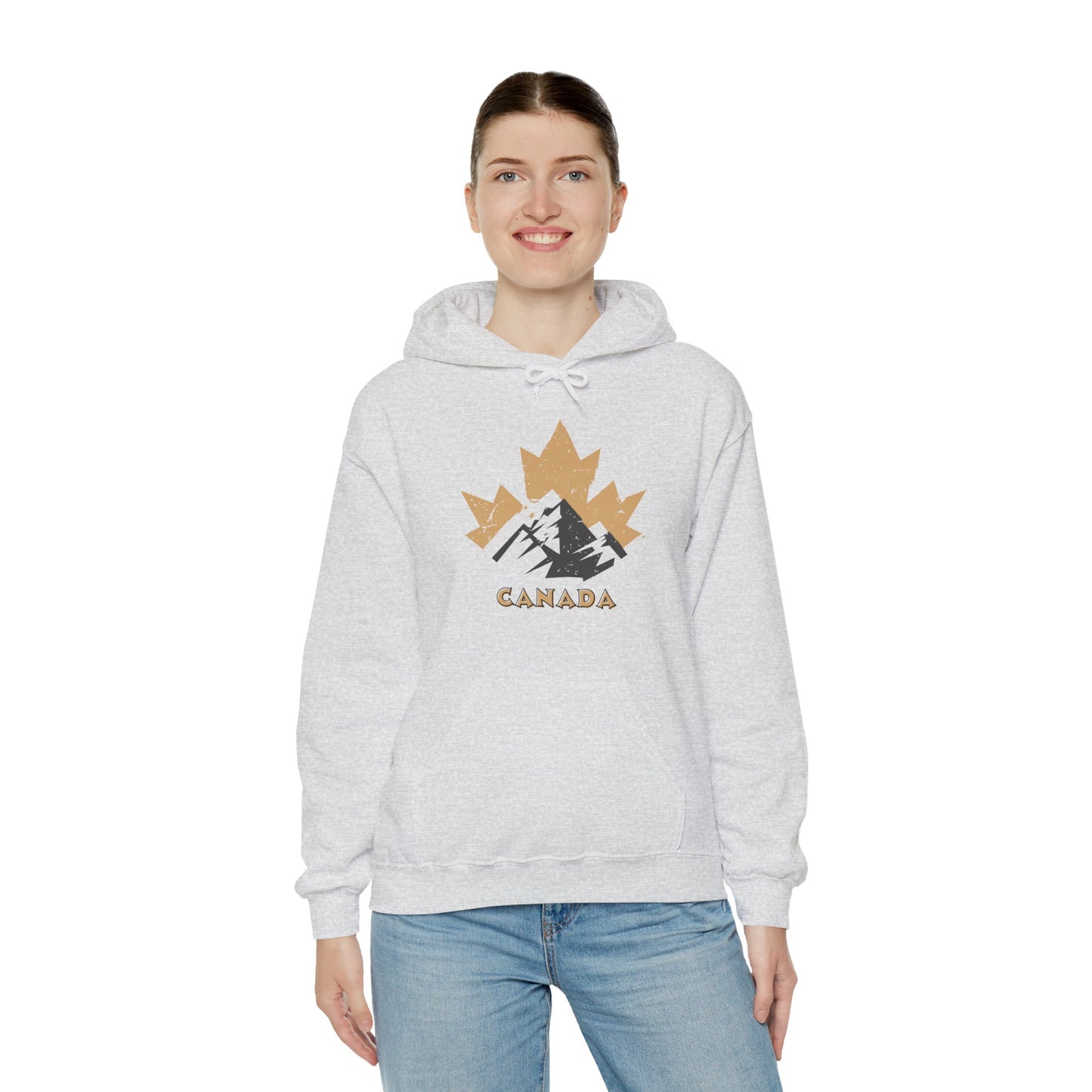 Canadian Rockies Mountain- Unisex Heavy Blended Hoodie - Perfect for Canadian Apparel