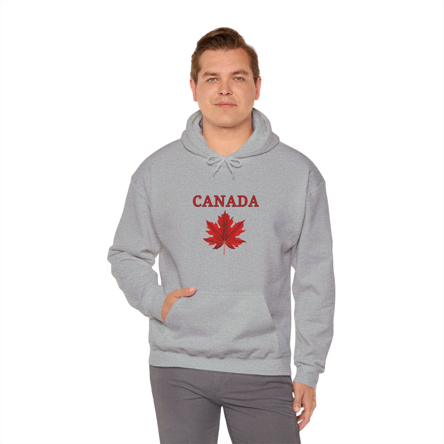 Canadian Red Maple Leaf - Unisex Heavy Blend Sweatshirt - Canadian Celebration Apparel