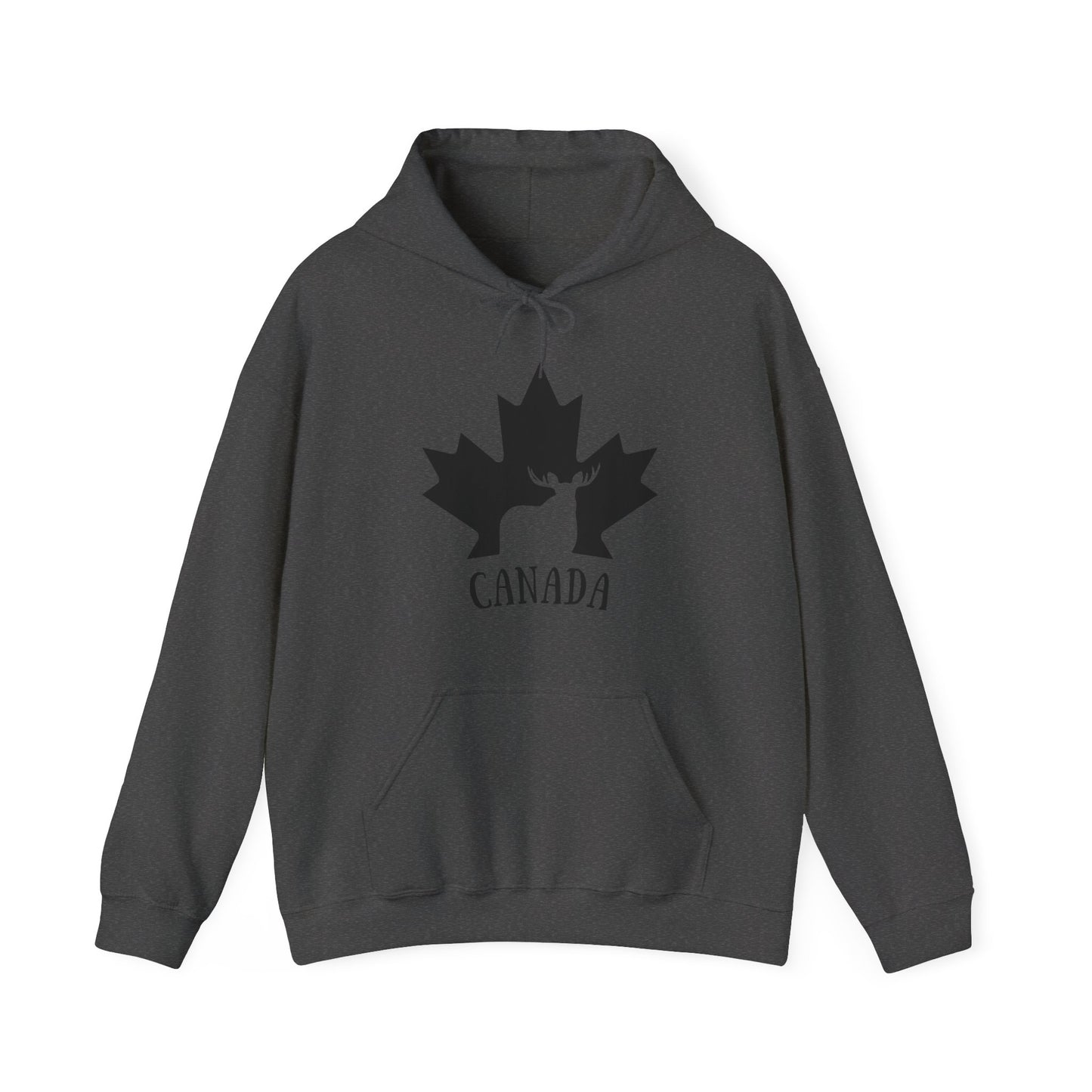 Canada Flag Moose - Unisex Heavy Blended Hoodie - Great for Canadian Moose Fans
