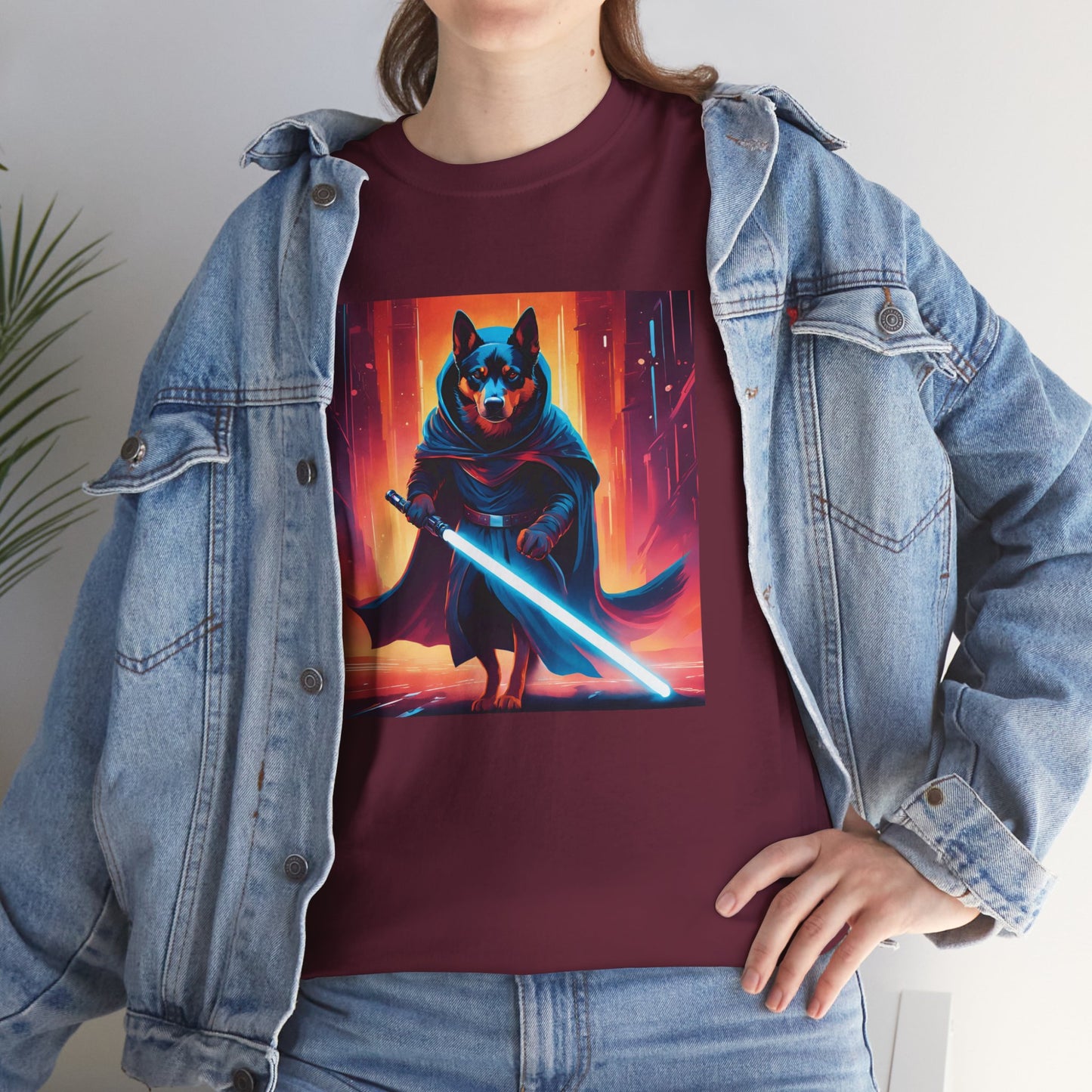 Cosmic Dog Hero - Unisex Heavy Cotton T-Shirt - For Dog Lovers