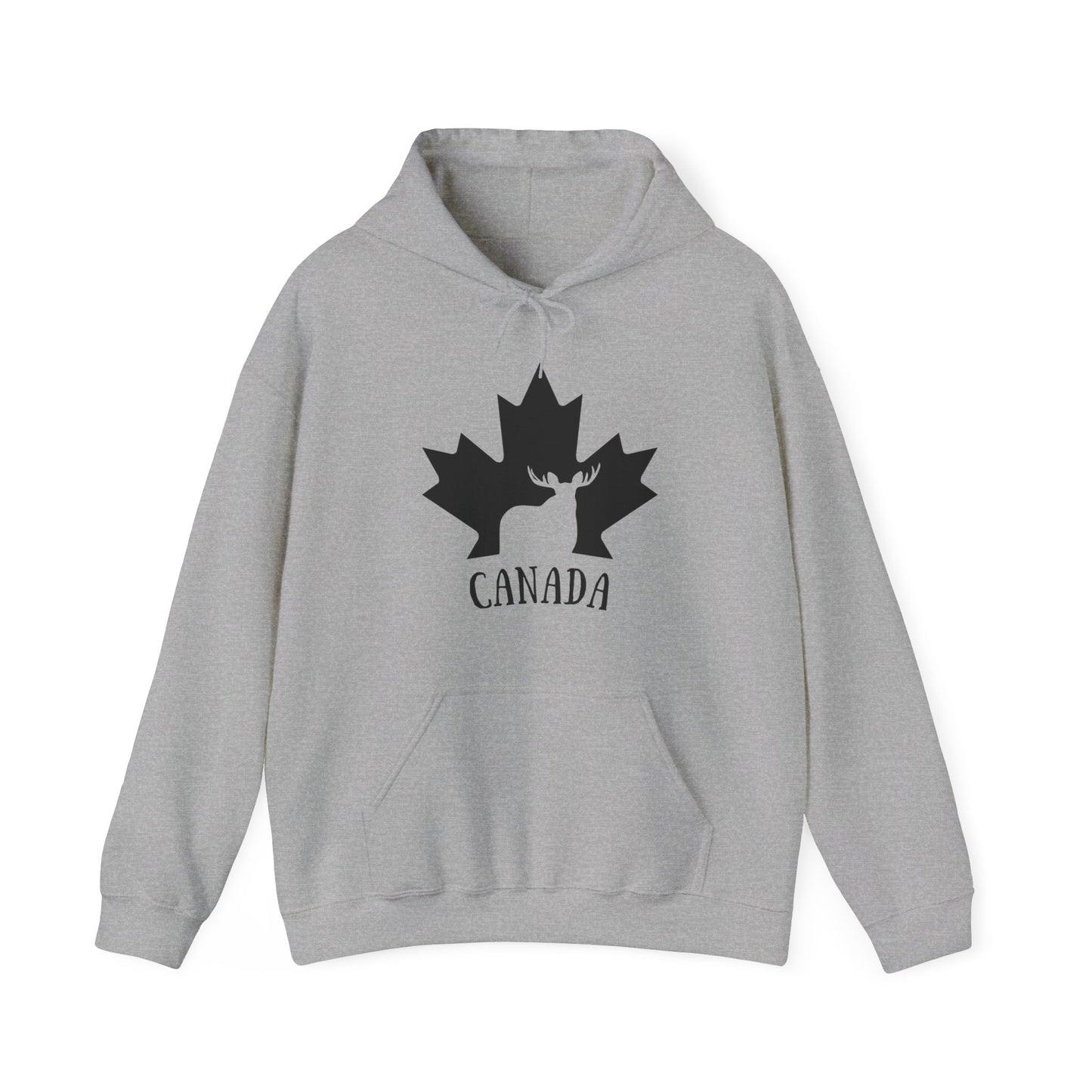 Canada Flag Moose - Unisex Heavy Blended Hoodie - Great for Canadian Moose Fans