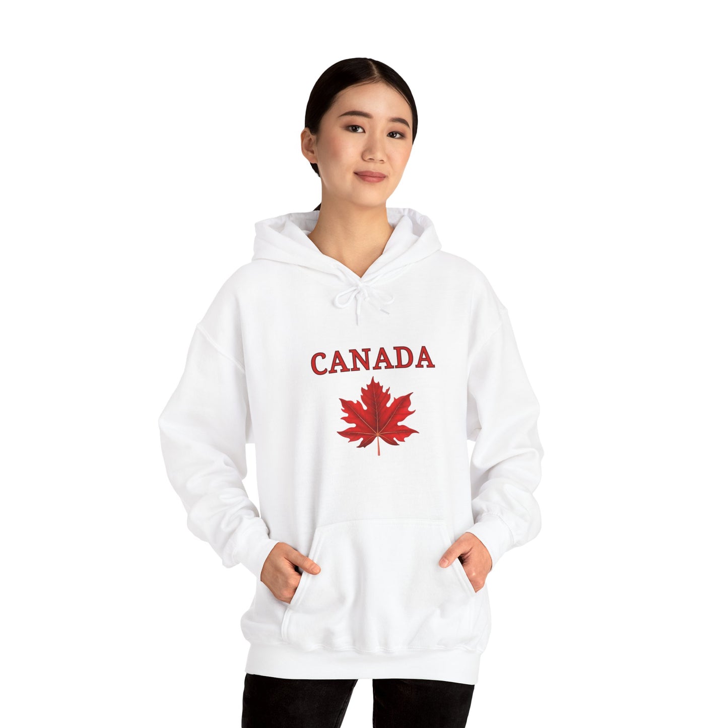 Canadian Red Maple Leaf - Unisex Heavy Blend Sweatshirt - Canadian Celebration Apparel