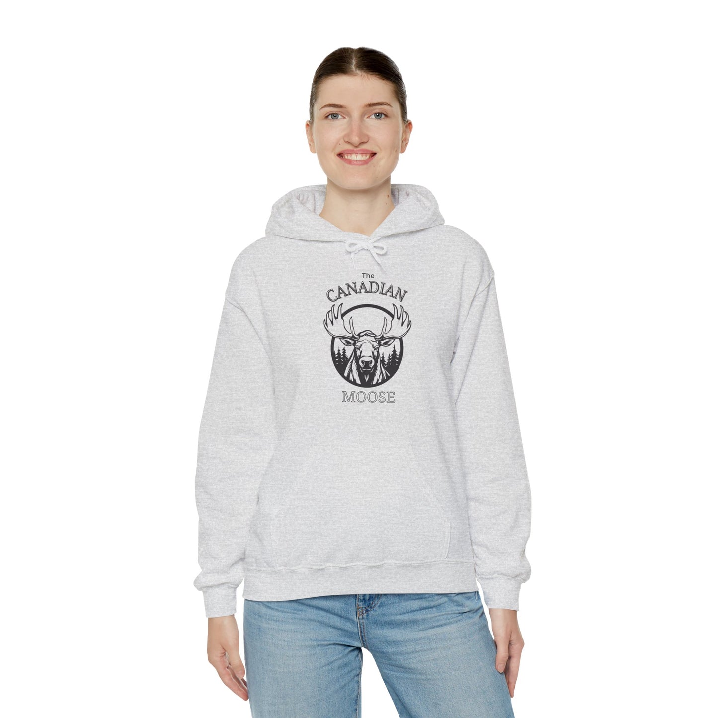Canadian Moose - Unisex Heavy Blend™ Hooded Sweatshirt - Cozy & Stylish Canadian -Inspired Apparel