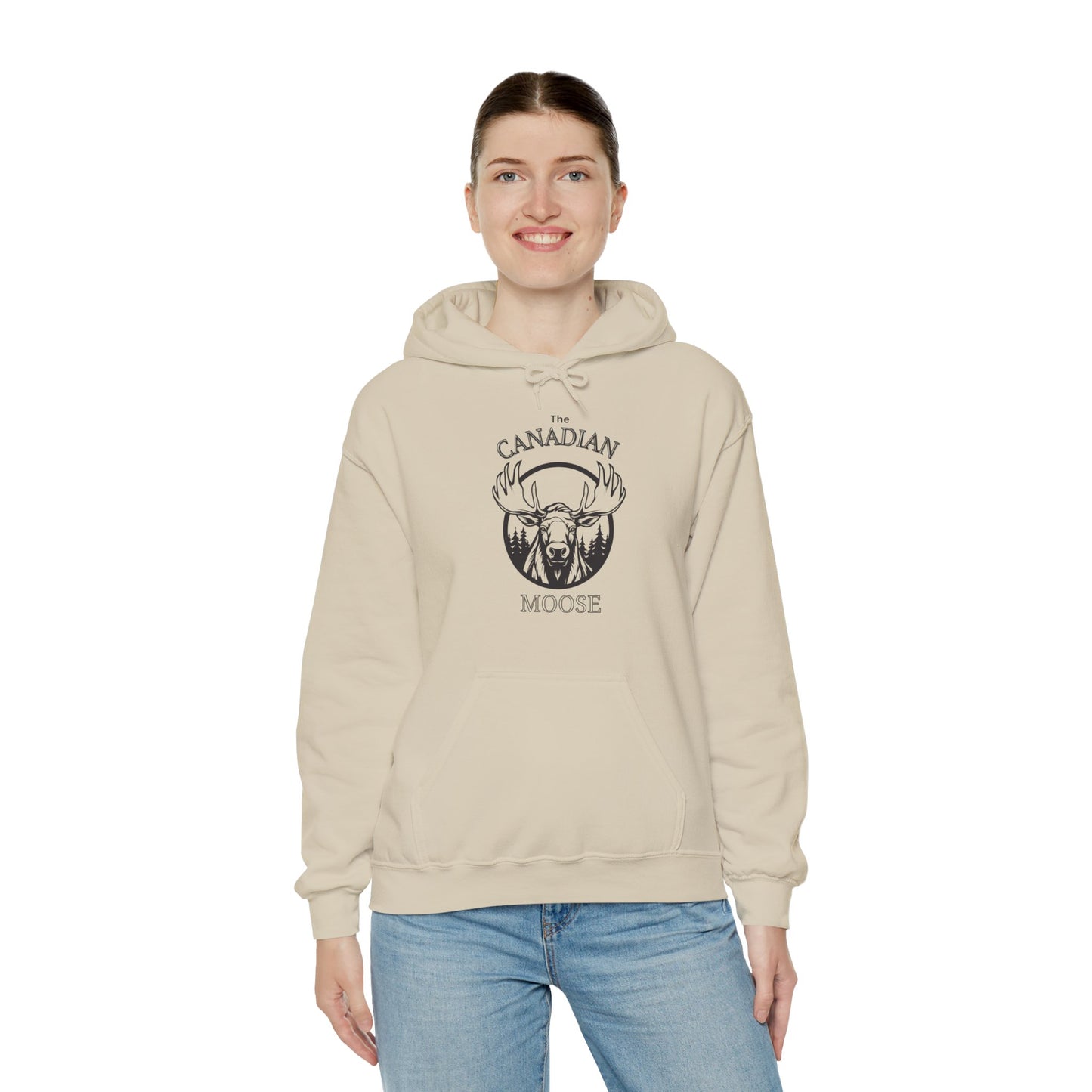 Canadian Moose - Unisex Heavy Blend™ Hooded Sweatshirt - Cozy & Stylish Canadian -Inspired Apparel