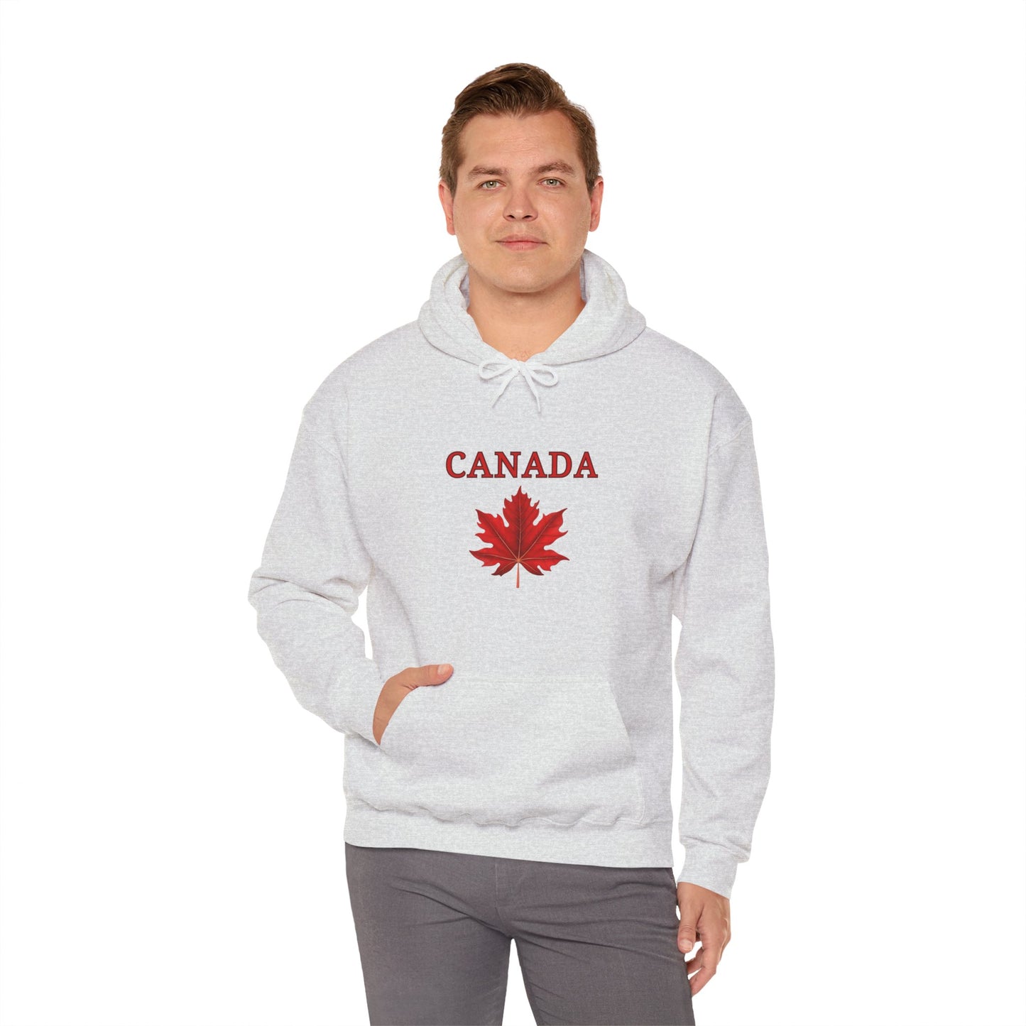 Canadian Red Maple Leaf - Unisex Heavy Blend Sweatshirt - Canadian Celebration Apparel