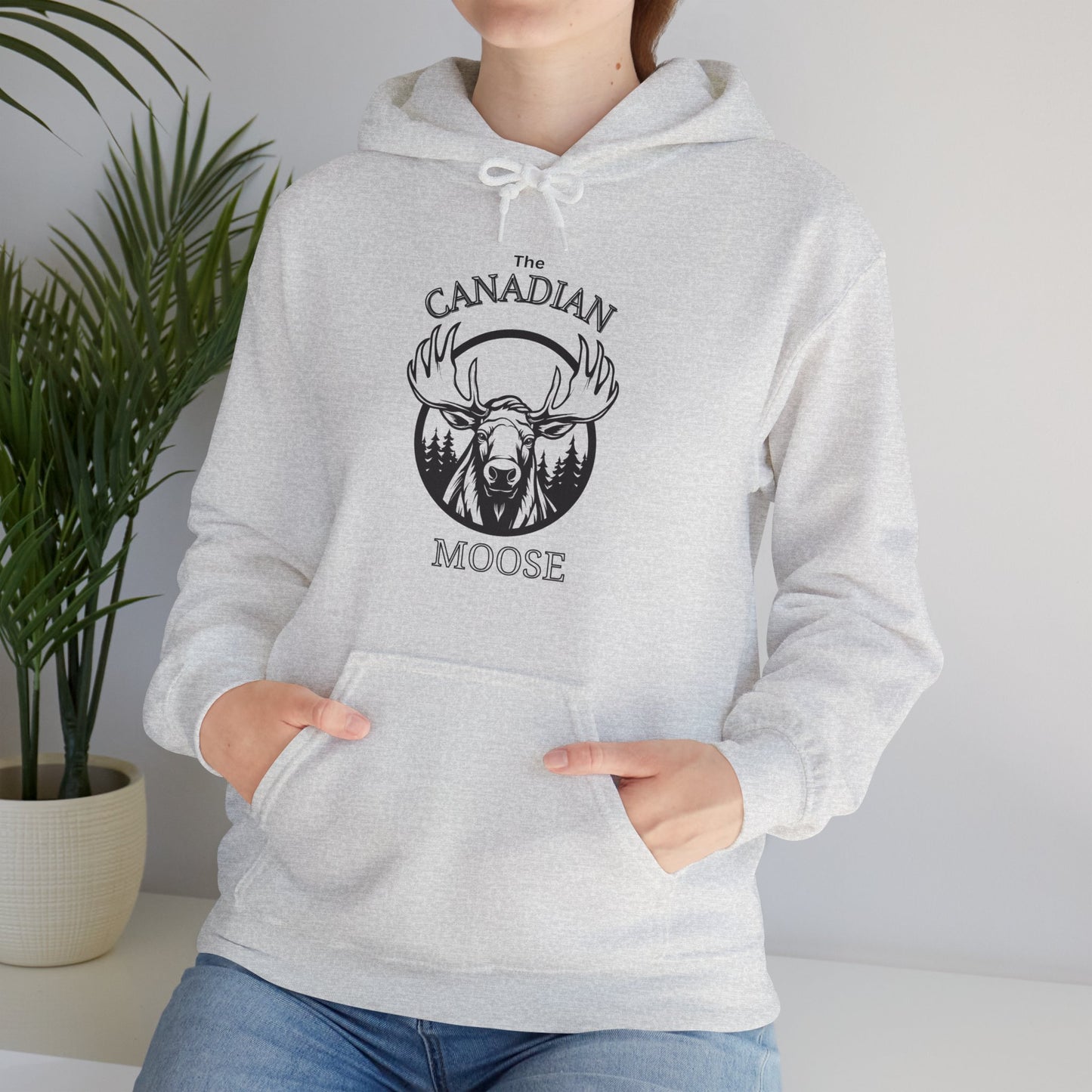 Canadian Moose - Unisex Heavy Blend™ Hooded Sweatshirt - Cozy & Stylish Canadian -Inspired Apparel