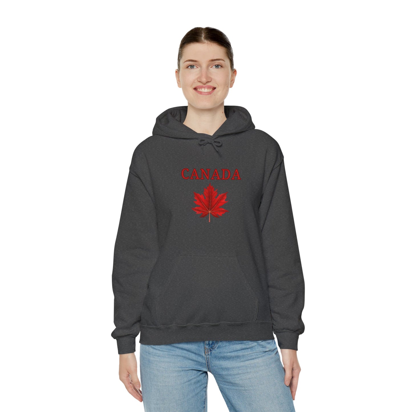 Canadian Red Maple Leaf - Unisex Heavy Blend Sweatshirt - Canadian Celebration Apparel