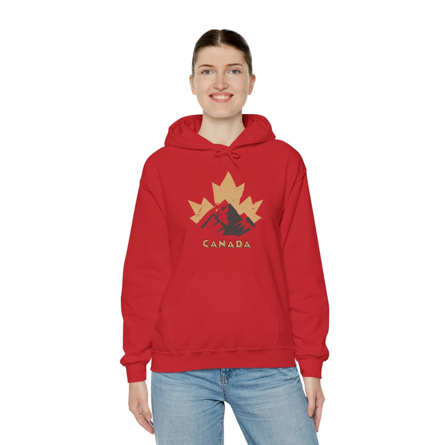 Canadian Rockies Mountain- Unisex Heavy Blended Hoodie - Perfect for Canadian Apparel