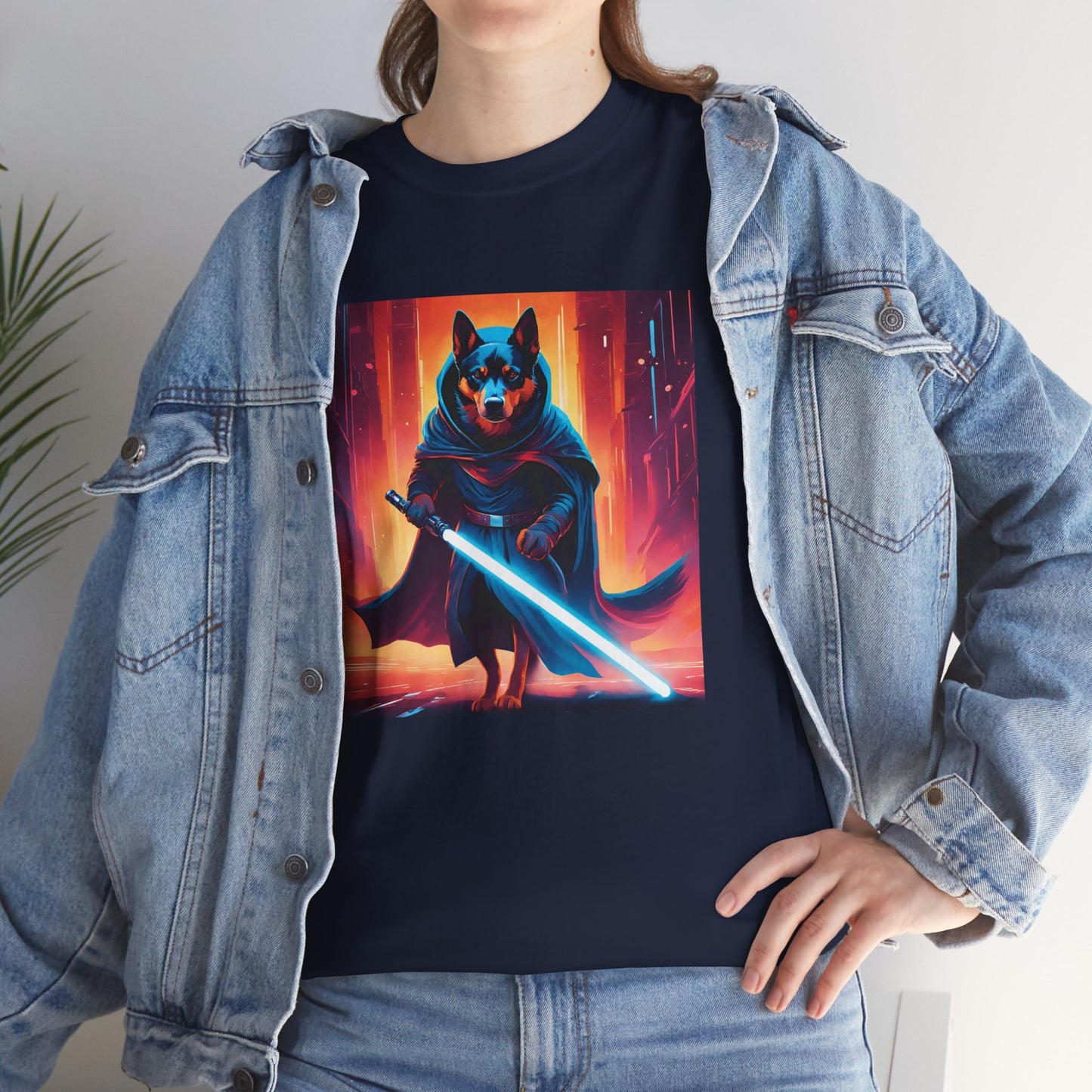 Cosmic Dog Hero - Unisex Heavy Cotton T-Shirt - For Dog Lovers