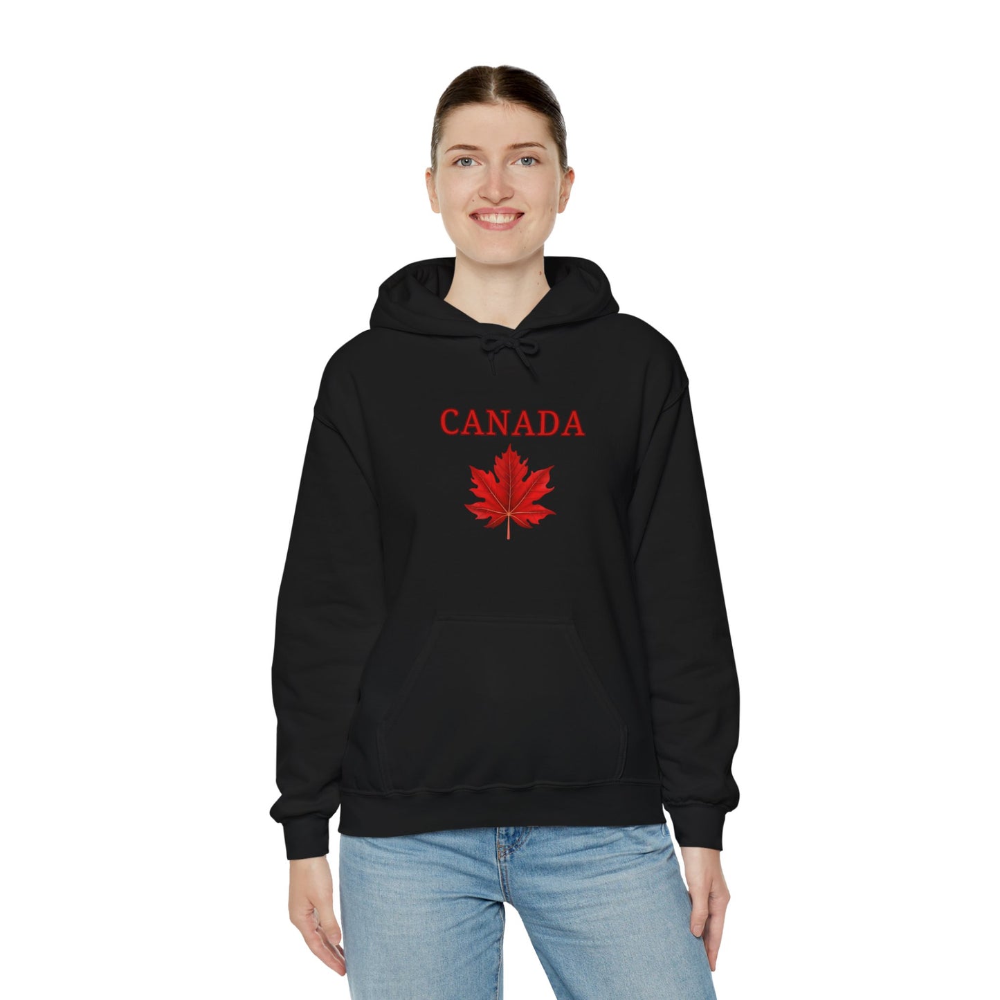 Canadian Red Maple Leaf - Unisex Heavy Blend Sweatshirt - Canadian Celebration Apparel