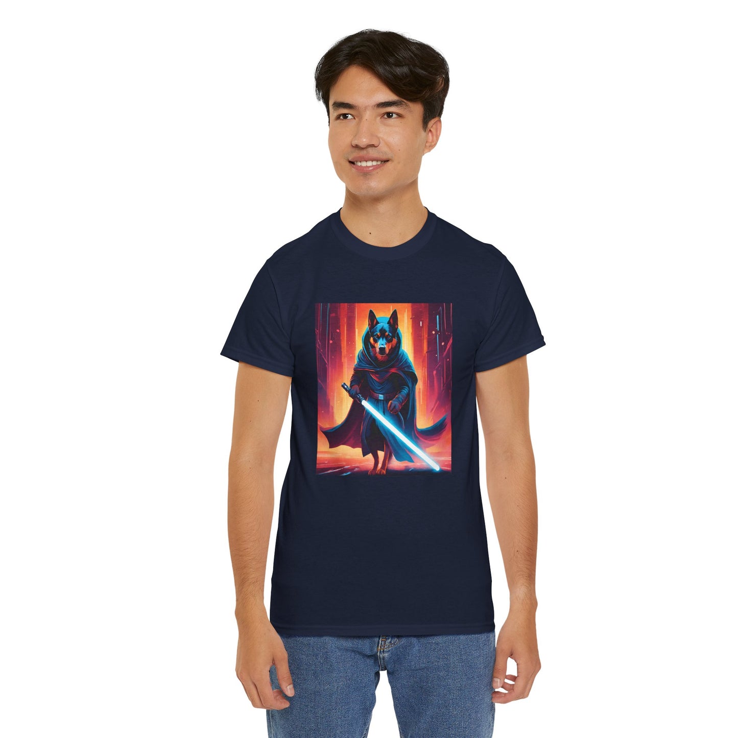 Cosmic Dog Hero - Unisex Heavy Cotton T-Shirt - For Dog Lovers