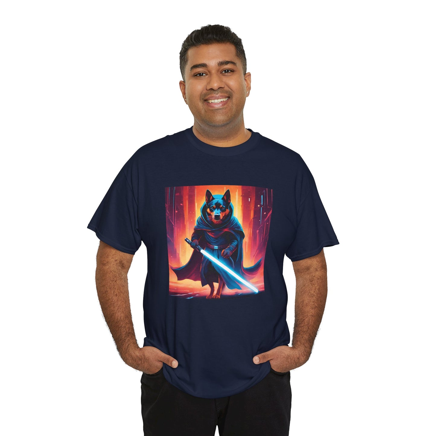 Cosmic Dog Hero - Unisex Heavy Cotton T-Shirt - For Dog Lovers