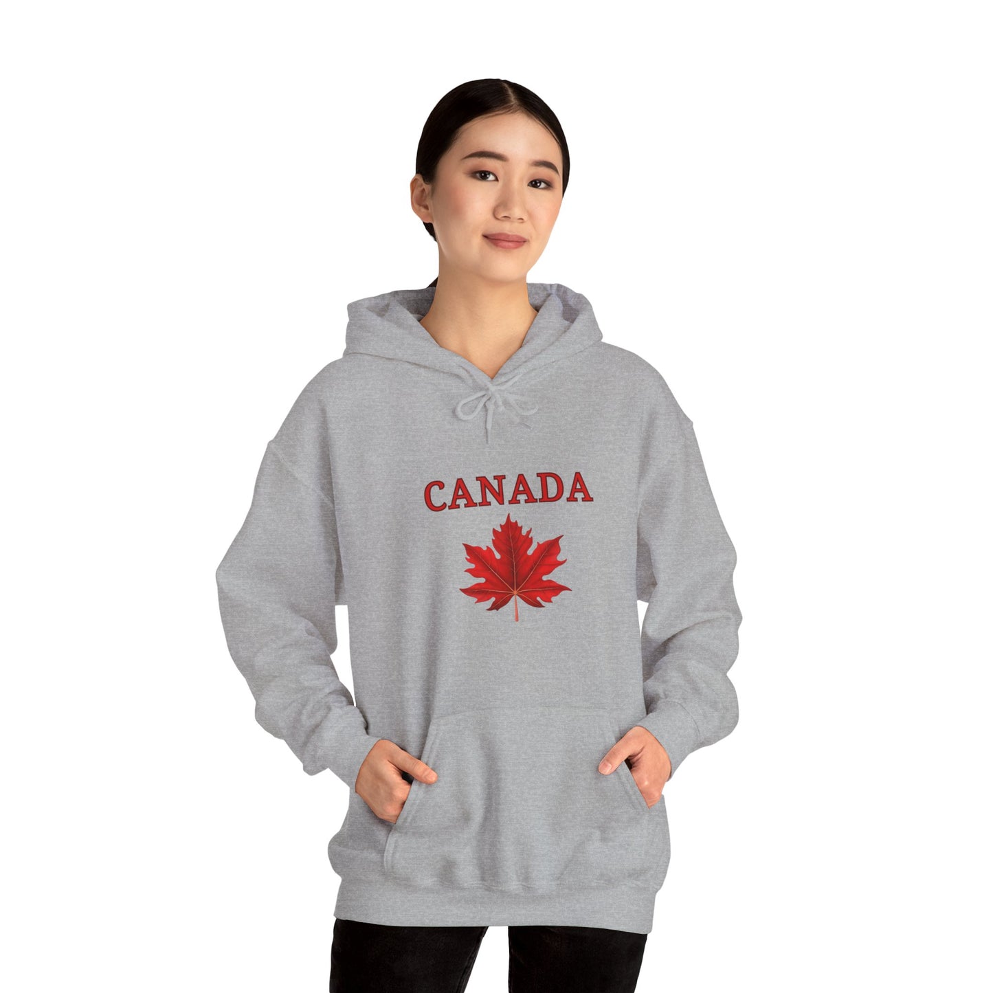 Canadian Red Maple Leaf - Unisex Heavy Blend Sweatshirt - Canadian Celebration Apparel