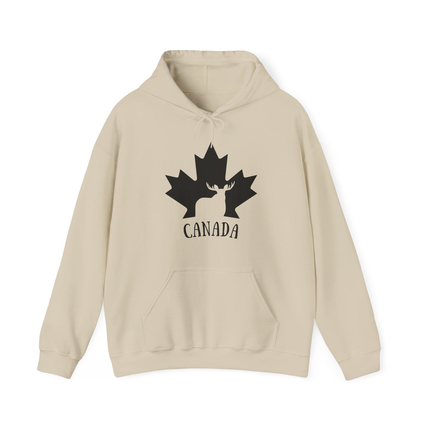 Canada Flag Moose - Unisex Heavy Blended Hoodie - Great for Canadian Moose Fans