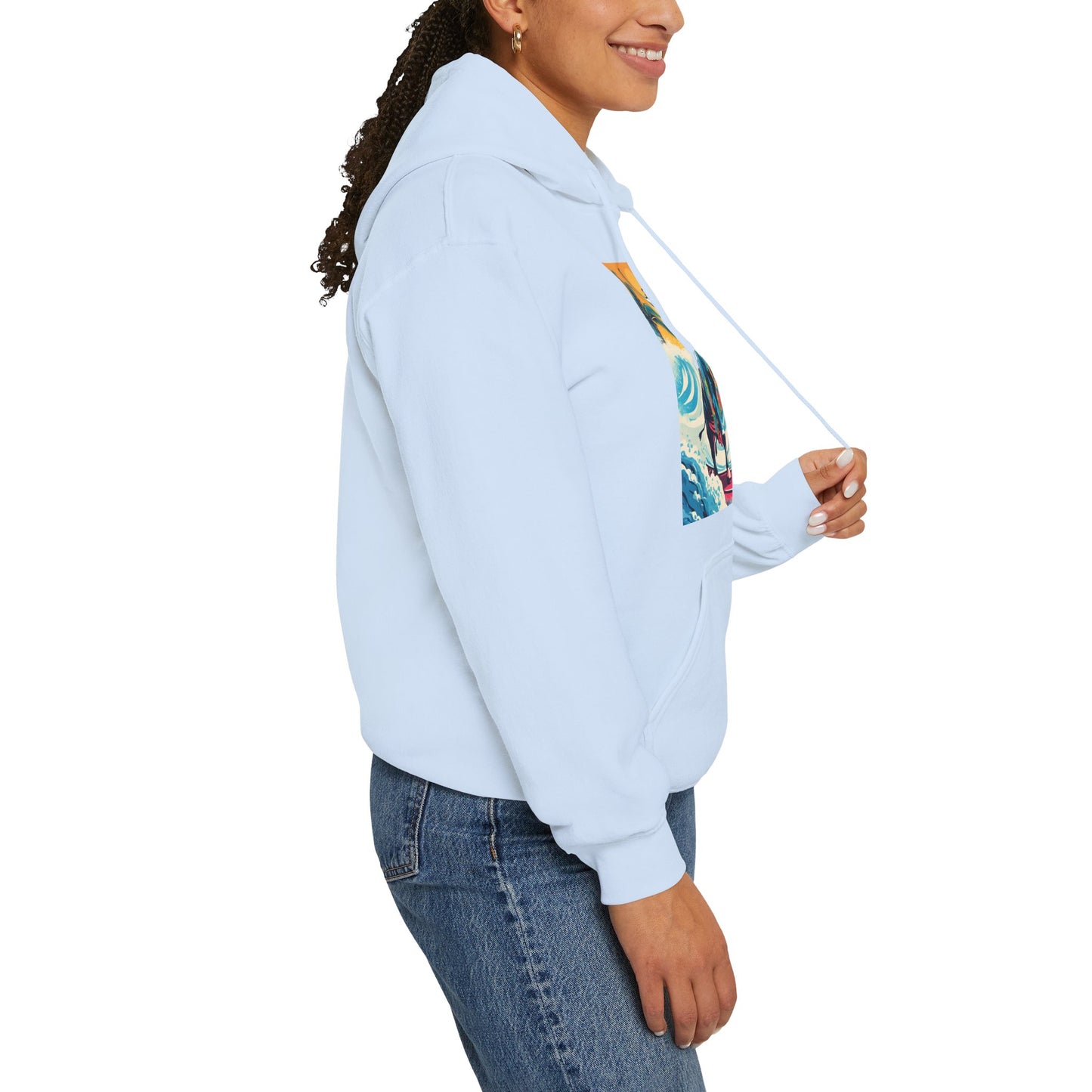 Cow Surfer- Unisex Heavy Blend™ Hooded Sweatshirt - Fun Surfing Apparel