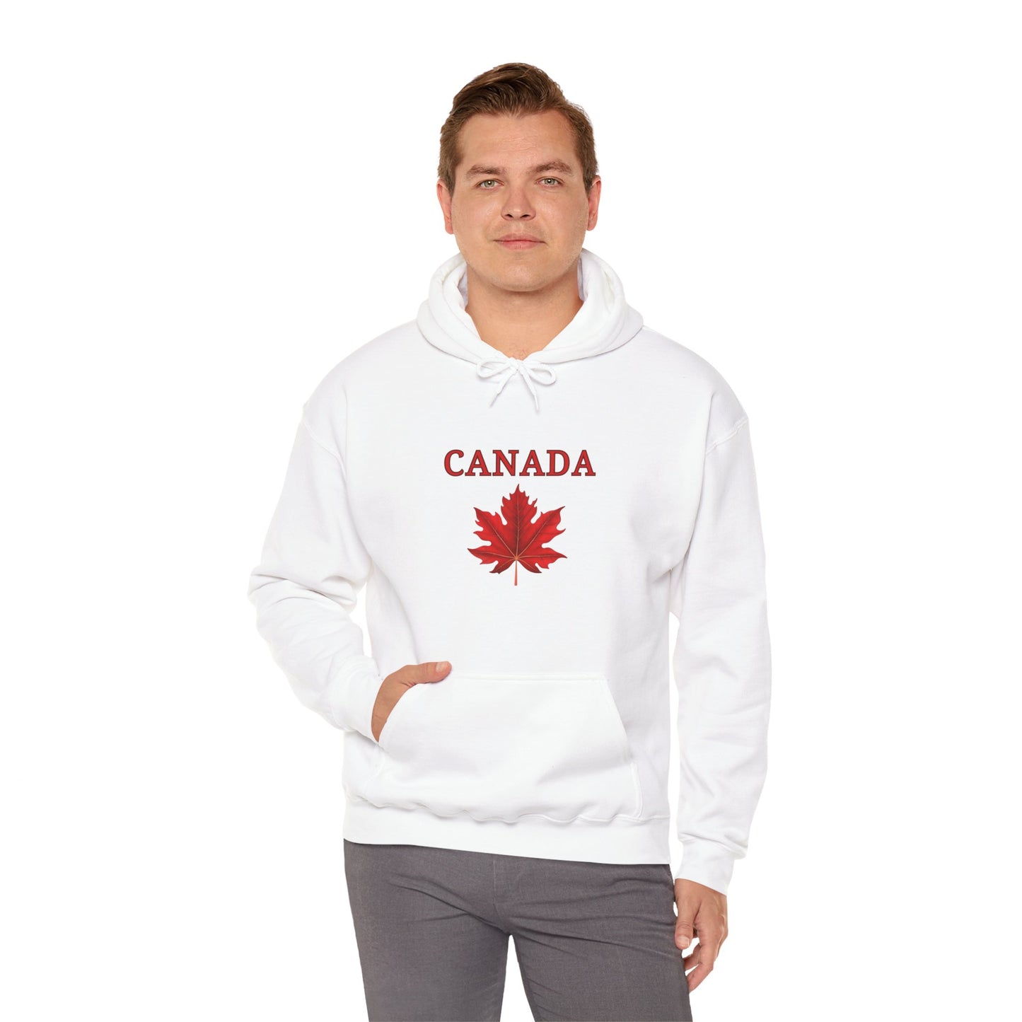 Canadian Red Maple Leaf - Unisex Heavy Blend Sweatshirt - Canadian Celebration Apparel