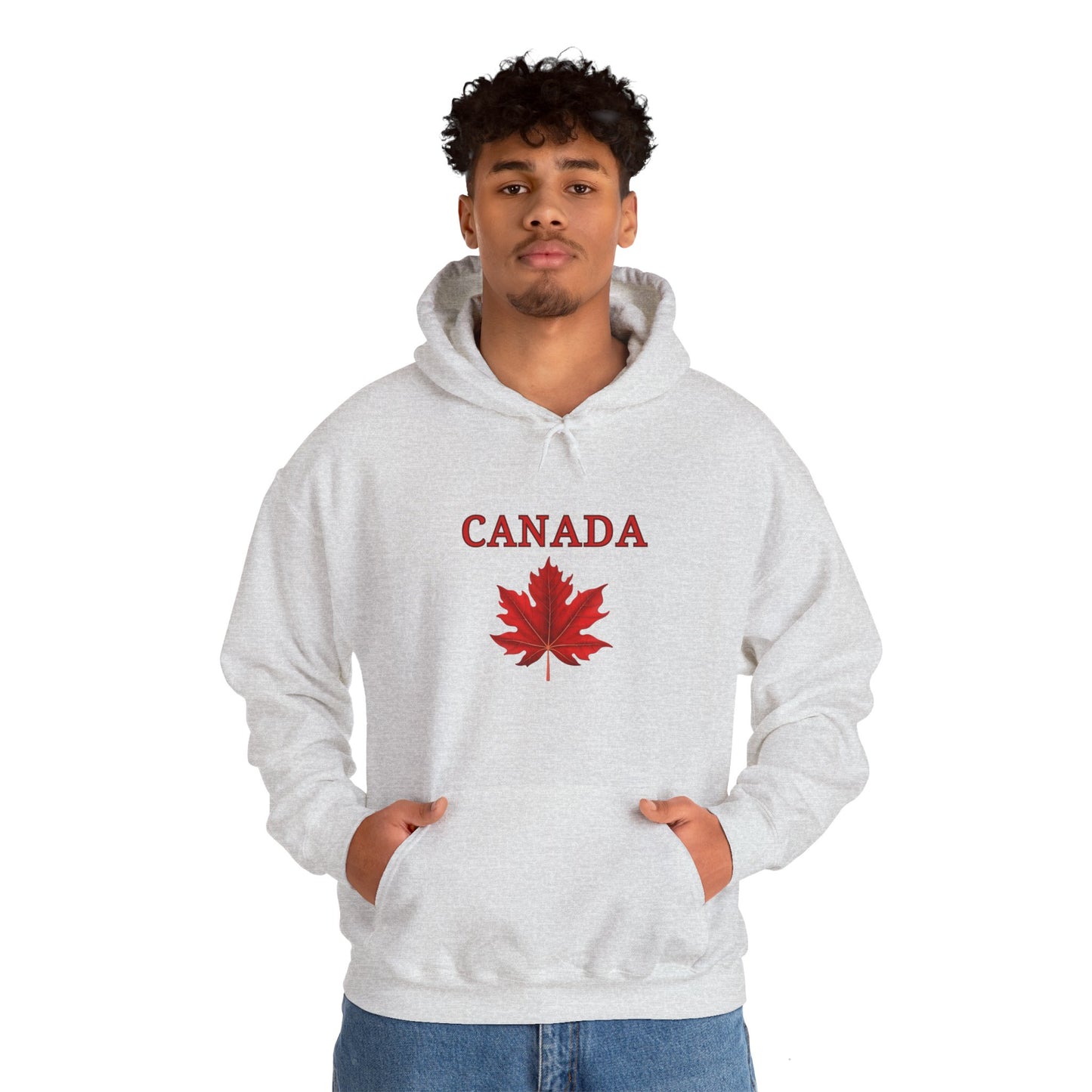 Canadian Red Maple Leaf - Unisex Heavy Blend Sweatshirt - Canadian Celebration Apparel
