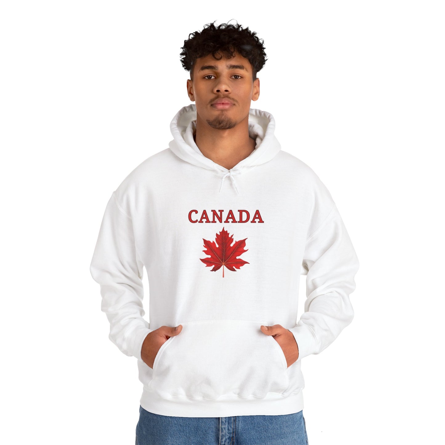 Canadian Red Maple Leaf - Unisex Heavy Blend Sweatshirt - Canadian Celebration Apparel