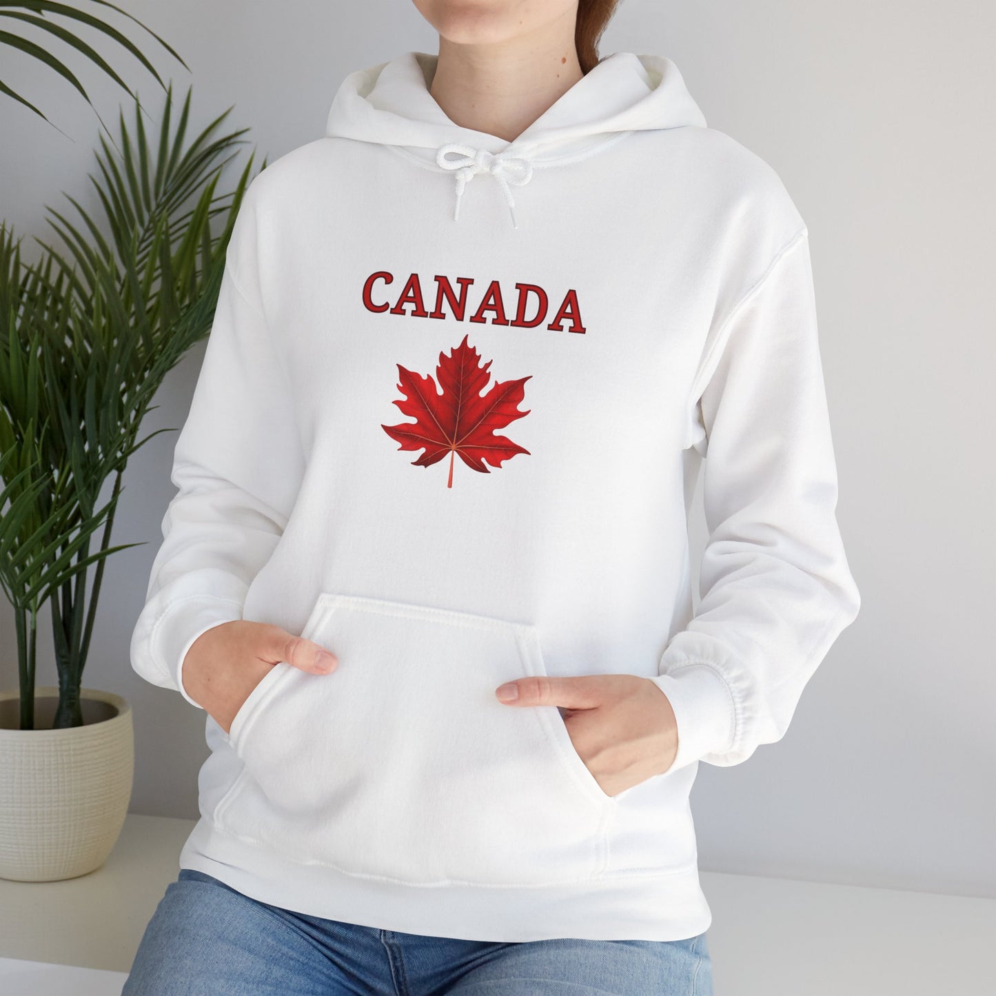 Canadian Red Maple Leaf - Unisex Heavy Blend Sweatshirt - Canadian Celebration Apparel