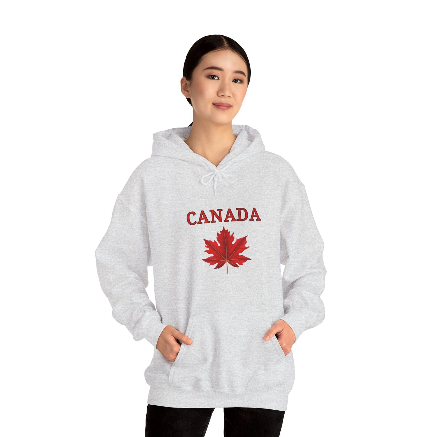 Canadian Red Maple Leaf - Unisex Heavy Blend Sweatshirt - Canadian Celebration Apparel