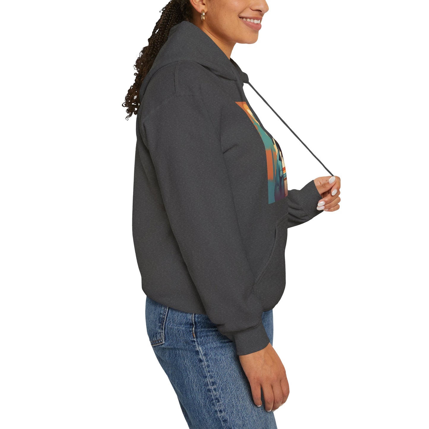 Bear Hiker - Unisex Cotton Hooded Sweatshirt - Cool and Stylish Outdoor Vibe