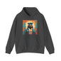 Bear Hiker - Unisex Cotton Hooded Sweatshirt - Cool and Stylish Outdoor Vibe