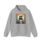 Bear Hiker - Unisex Cotton Hooded Sweatshirt - Cool and Stylish Outdoor Vibe