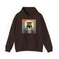 Bear Hiker - Unisex Cotton Hooded Sweatshirt - Cool and Stylish Outdoor Vibe